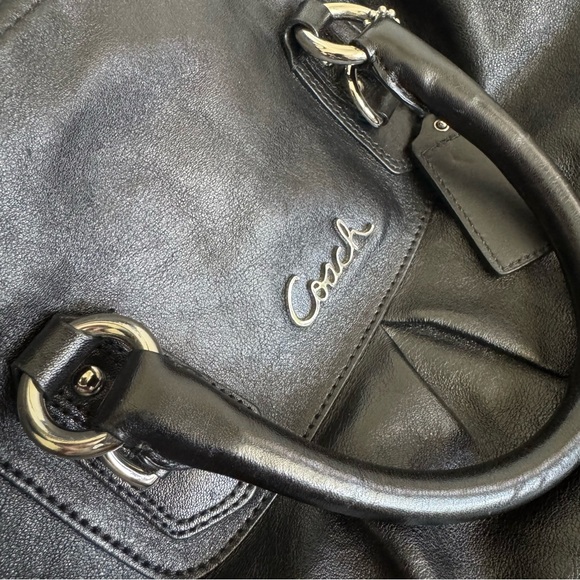 Coach Black Ashley Leather Sachel F15447 - Picture 11 of 13
